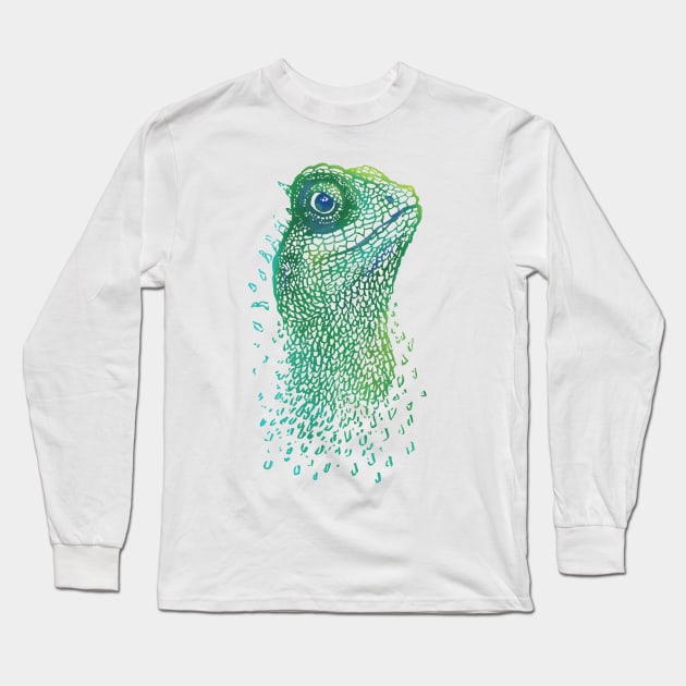 Lizard Long Sleeve T-Shirt by Warbler Creative